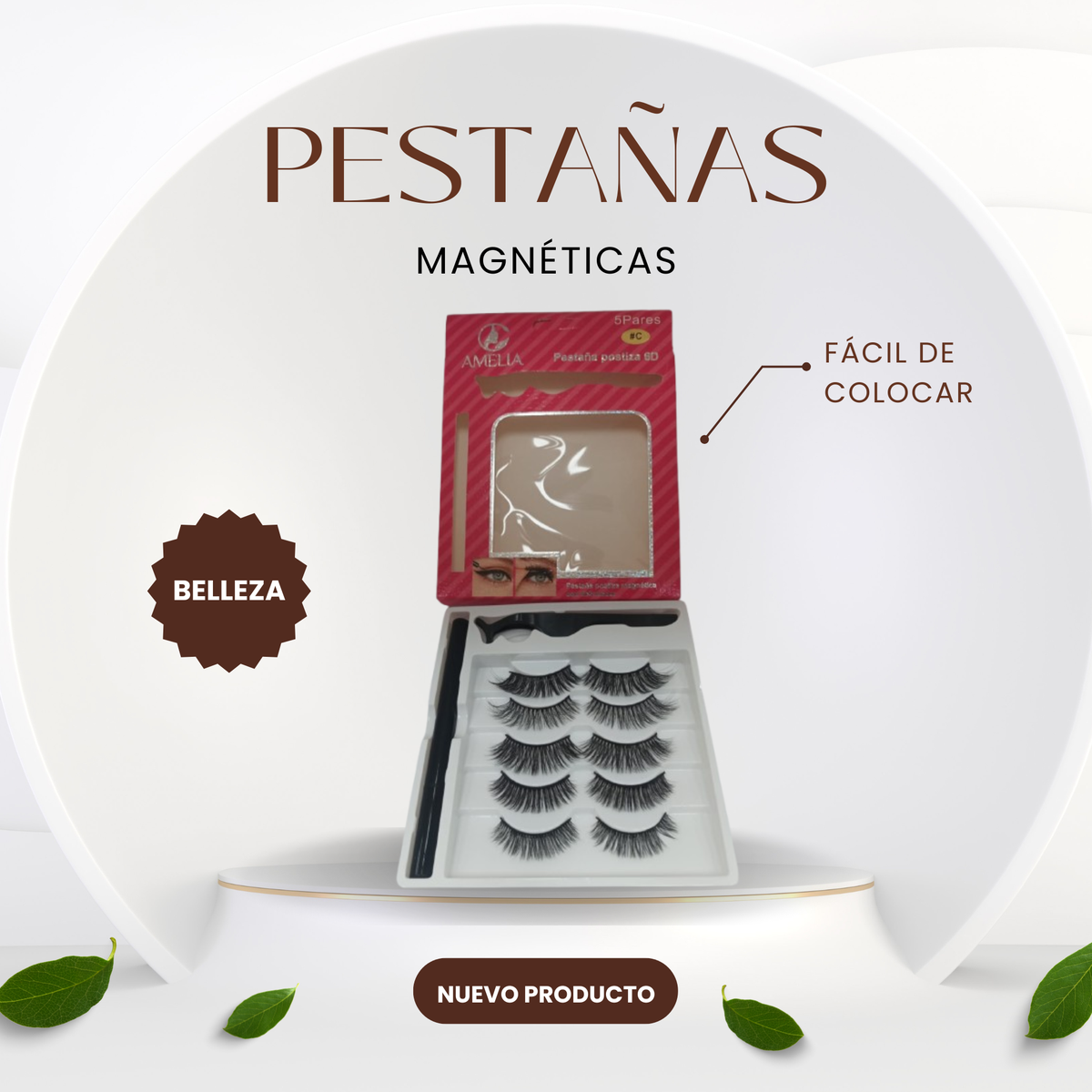 Pestañas magnéticas reutilizables
